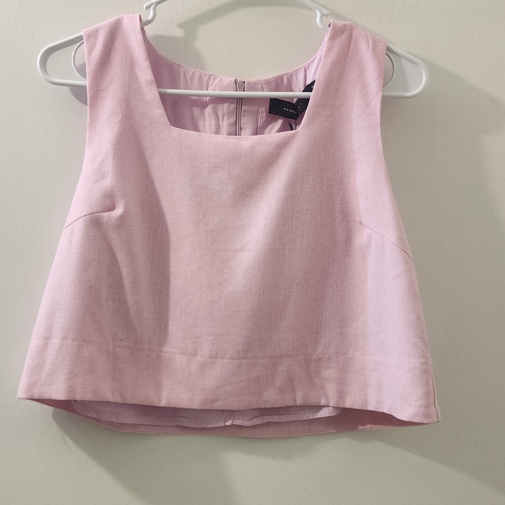 New‎ Risebullet Pink Sleeveless Crop Top, Size 2.